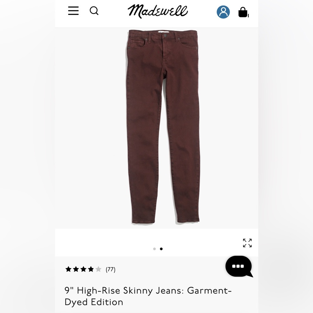 Madewell High Riser Skinny Skinny